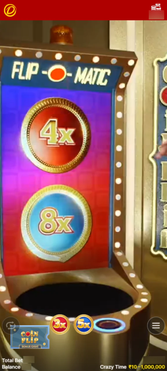 Take part in the bonus game by playing Crazy Time on the Dafabet app.