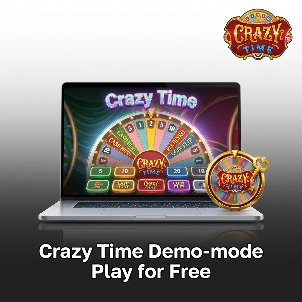 Person playing Crazy Time demo on Dafabet on a laptop, testing the game for free without risking real money